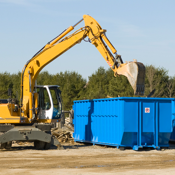 can i choose the location where the residential dumpster will be placed in McFarland Wisconsin